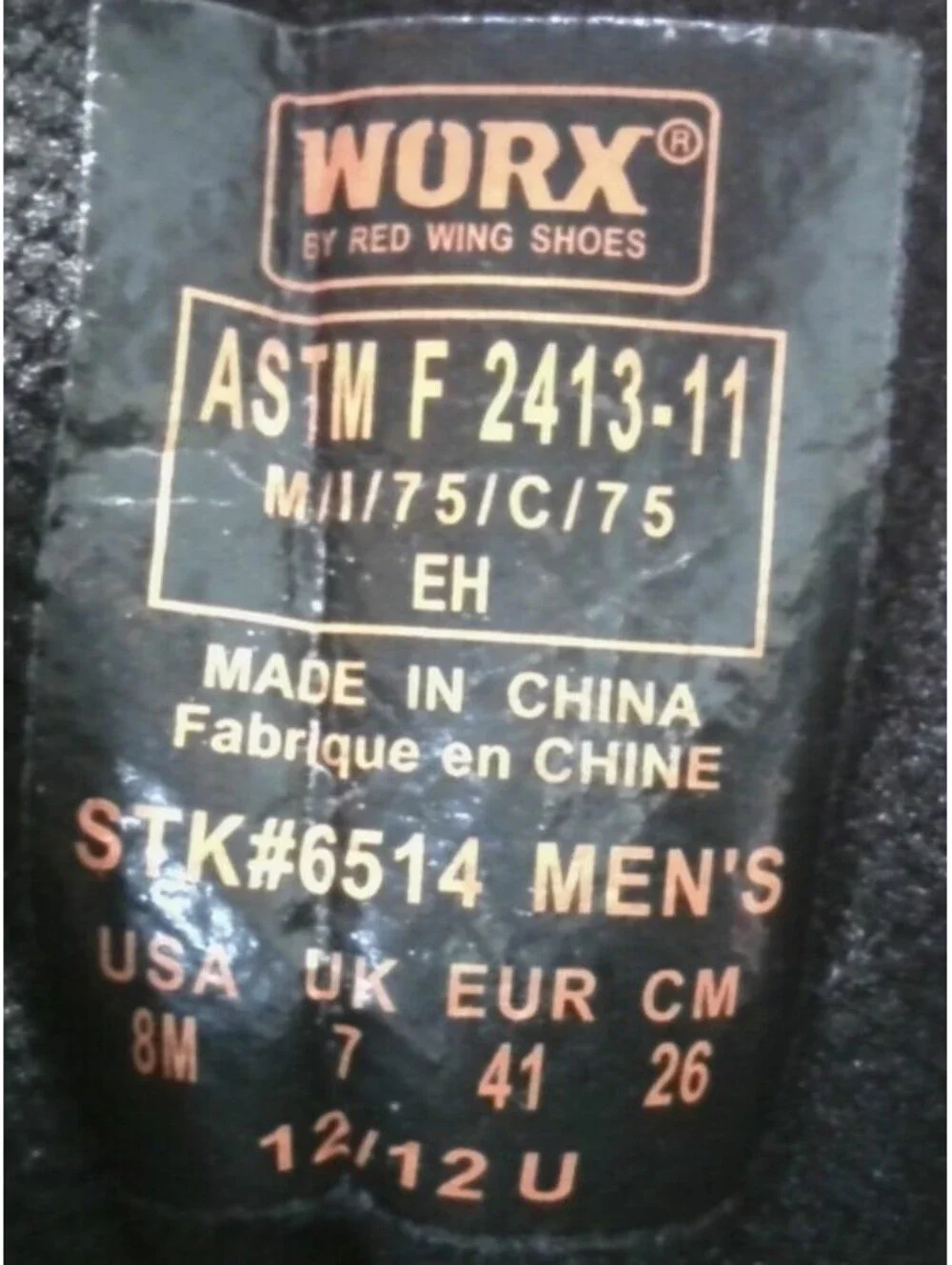 Worx Men's Size 8, Safety Toe Chukka, Copper STK 6514, Brown, Slip Resistant
